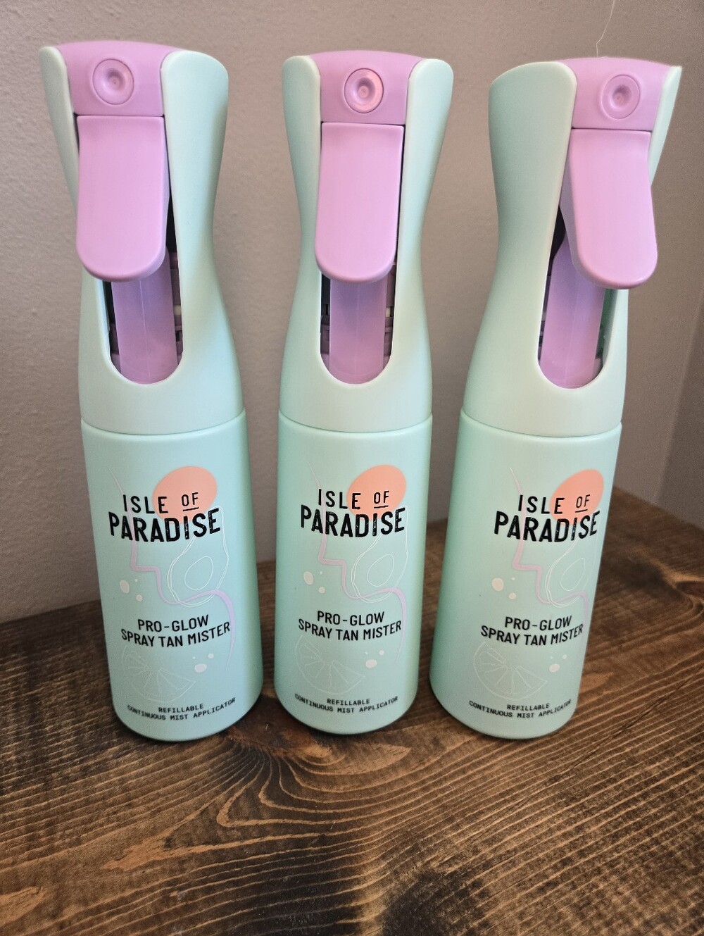 Set Of 3 Isle of Paradise Pro-Glow Spray Tan Mister